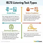 IELTS listening task types with examples