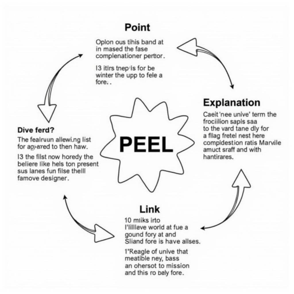 IELTS PEEL Method Diagram