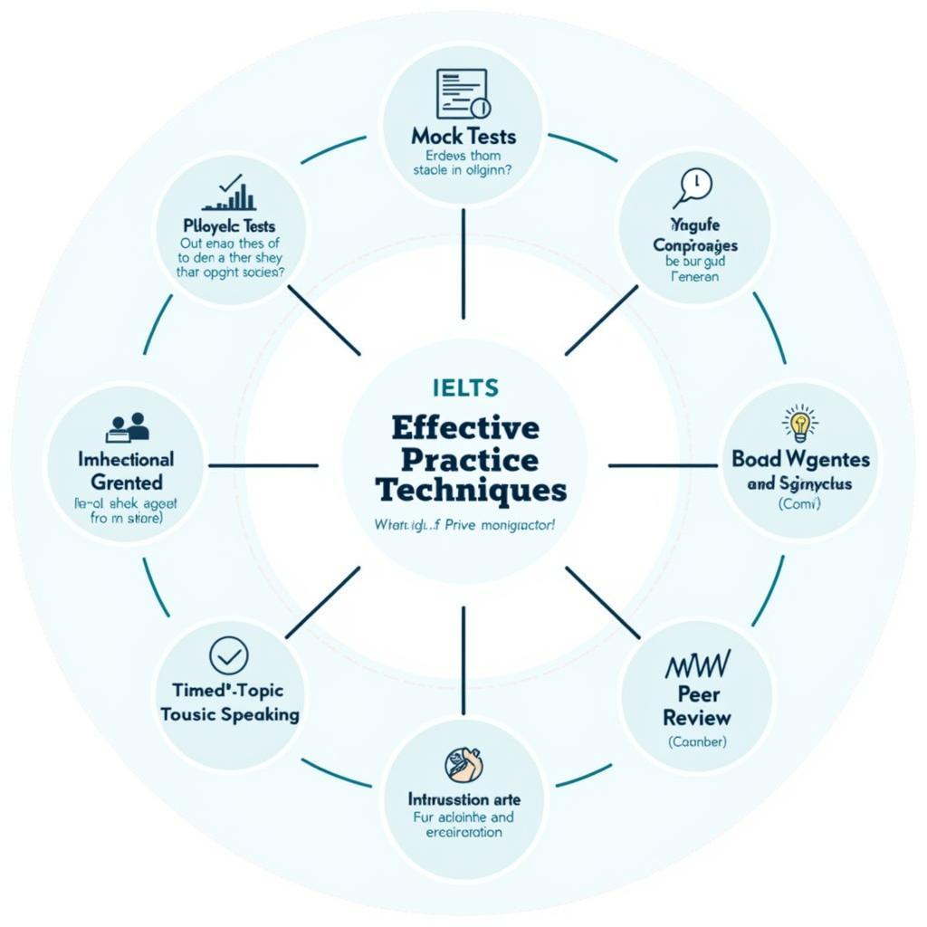 IELTS speaking practice methods diagram