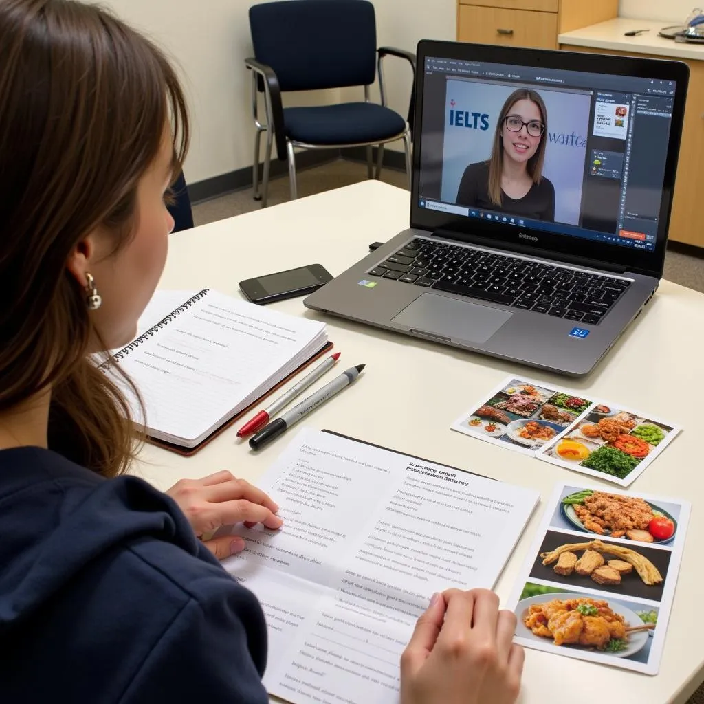 IELTS Speaking test preparation focusing on food description