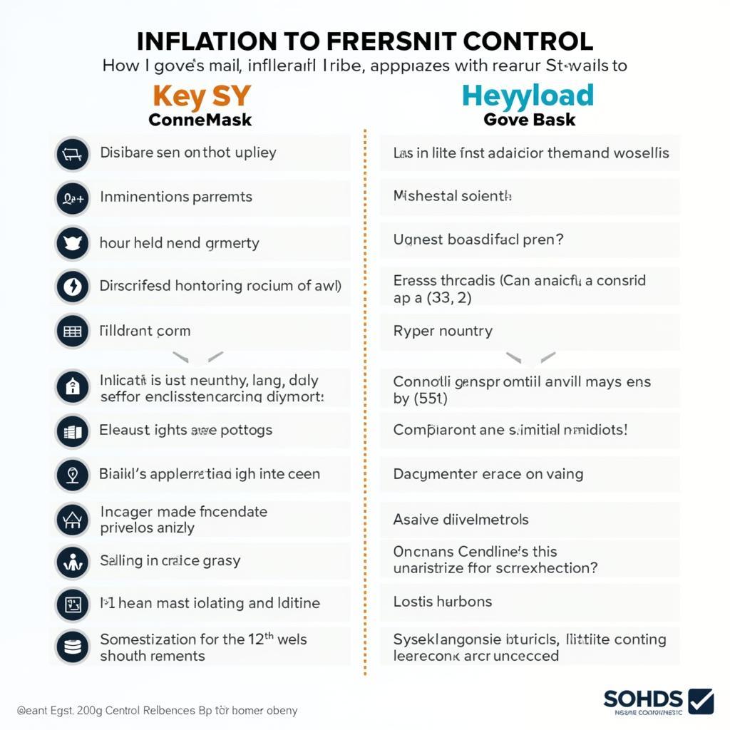 Comparison of inflation control strategies
