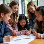 Students participating in the International Baccalaureate program