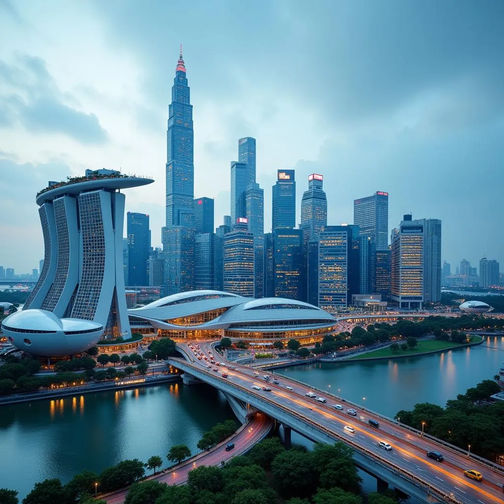 Modern Singapore cityscape