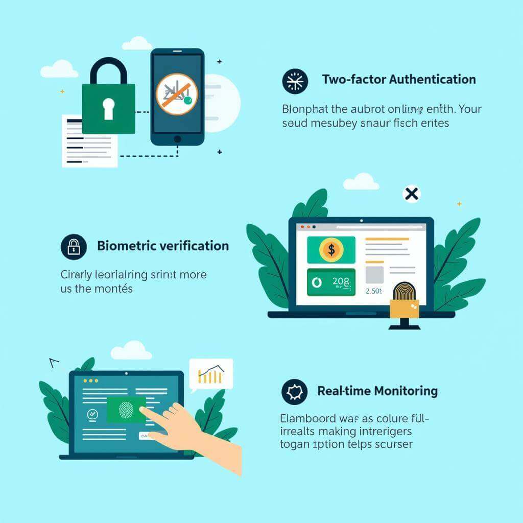 Online Banking Security Measures Illustration