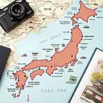 Planning a trip to Japan with an itinerary map