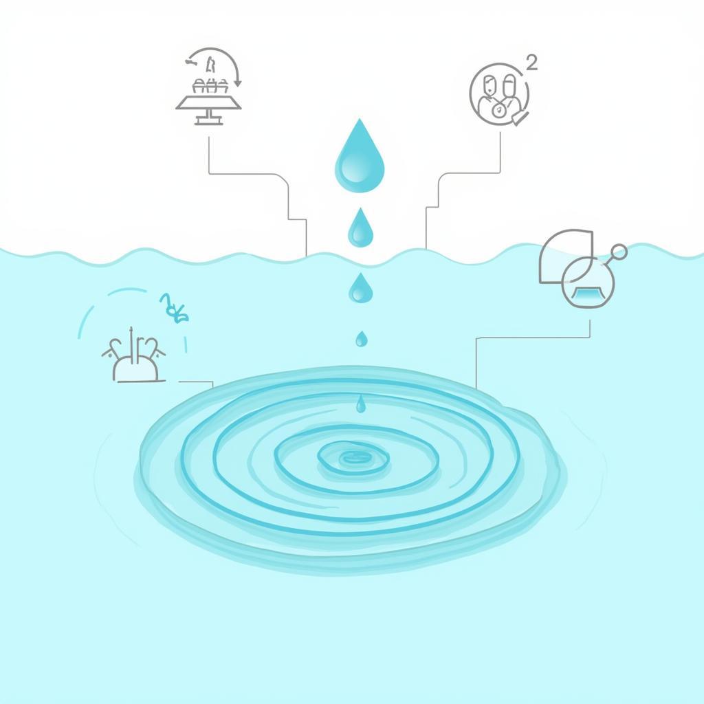 Ripple effect concept - IELTS Speaking positive impact