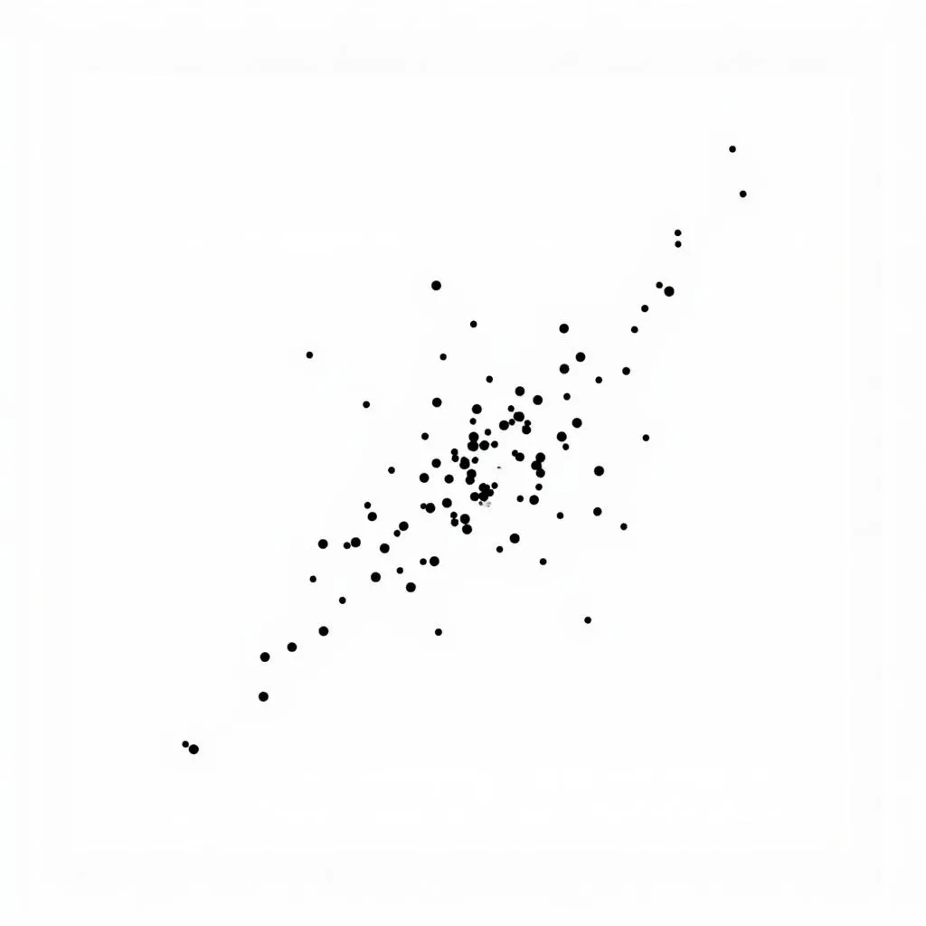 Graph showing correlation between inflation and economic growth
