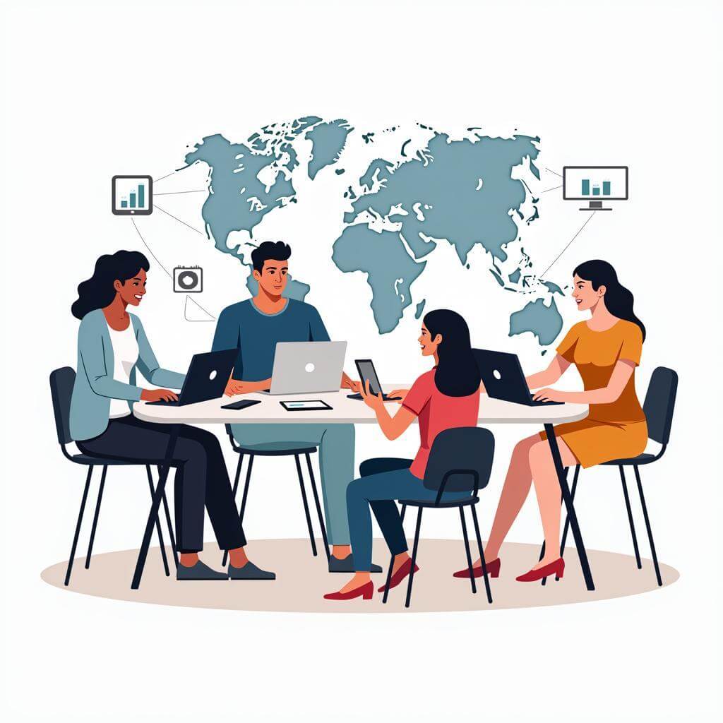 Remote internship and global education technology