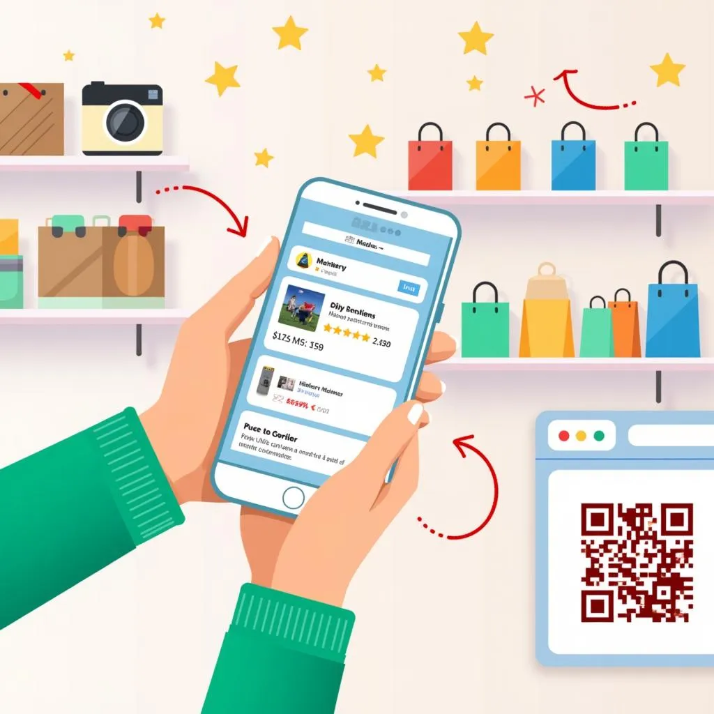 Seamless integration of online and offline shopping