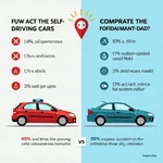 Self-driving cars vs human drivers: Road safety comparison