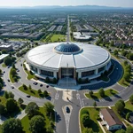 Aerial view of Central Plaza shopping center
