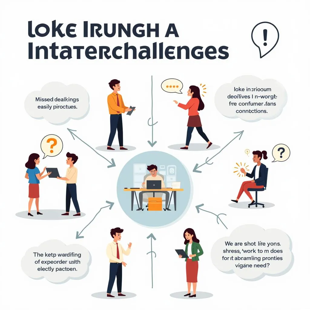 Illustration of teamwork challenges