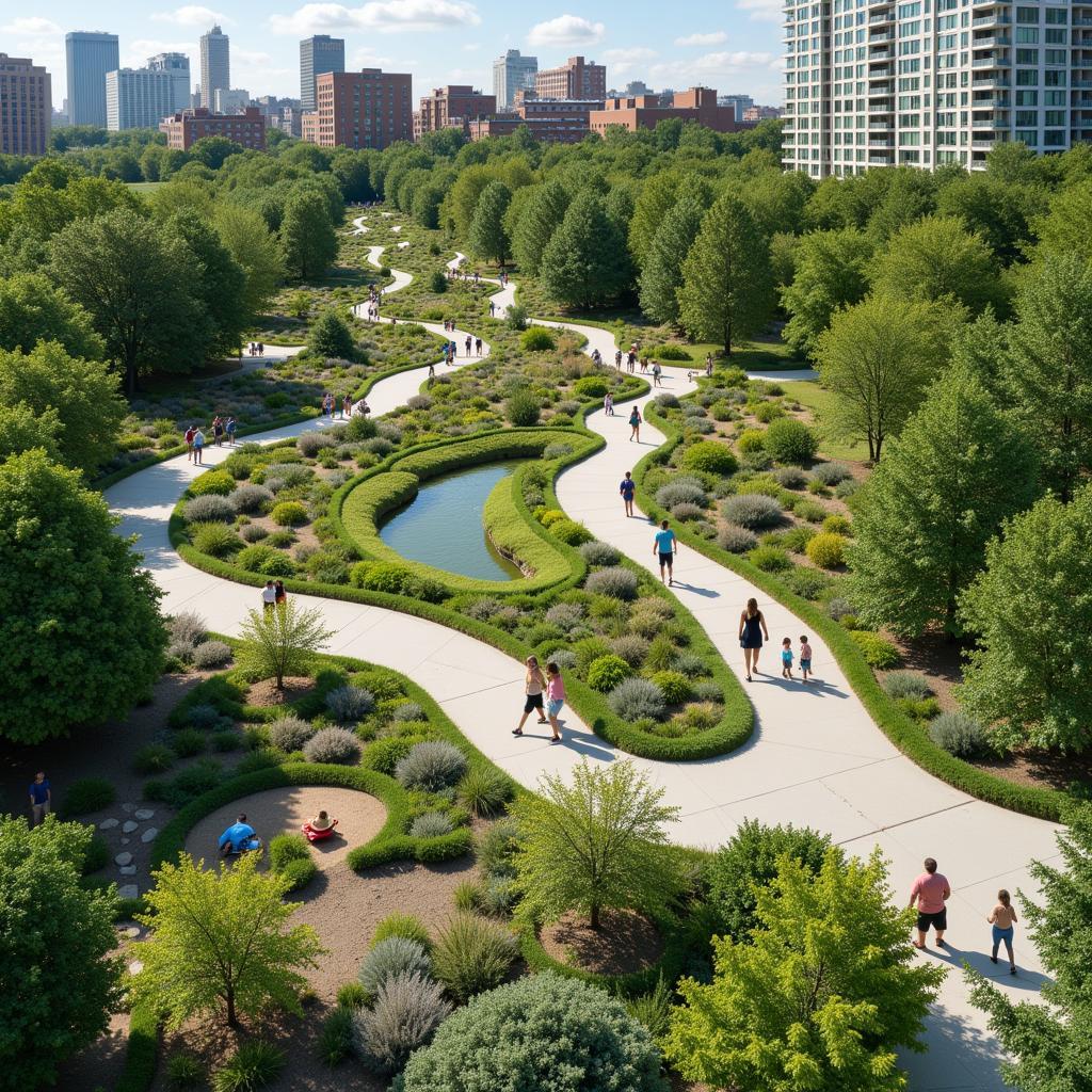 Urban green space for nature connection