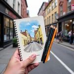 Urban sketching supplies