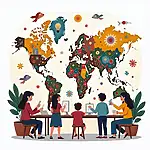 Virtual art studio enabling global student collaboration