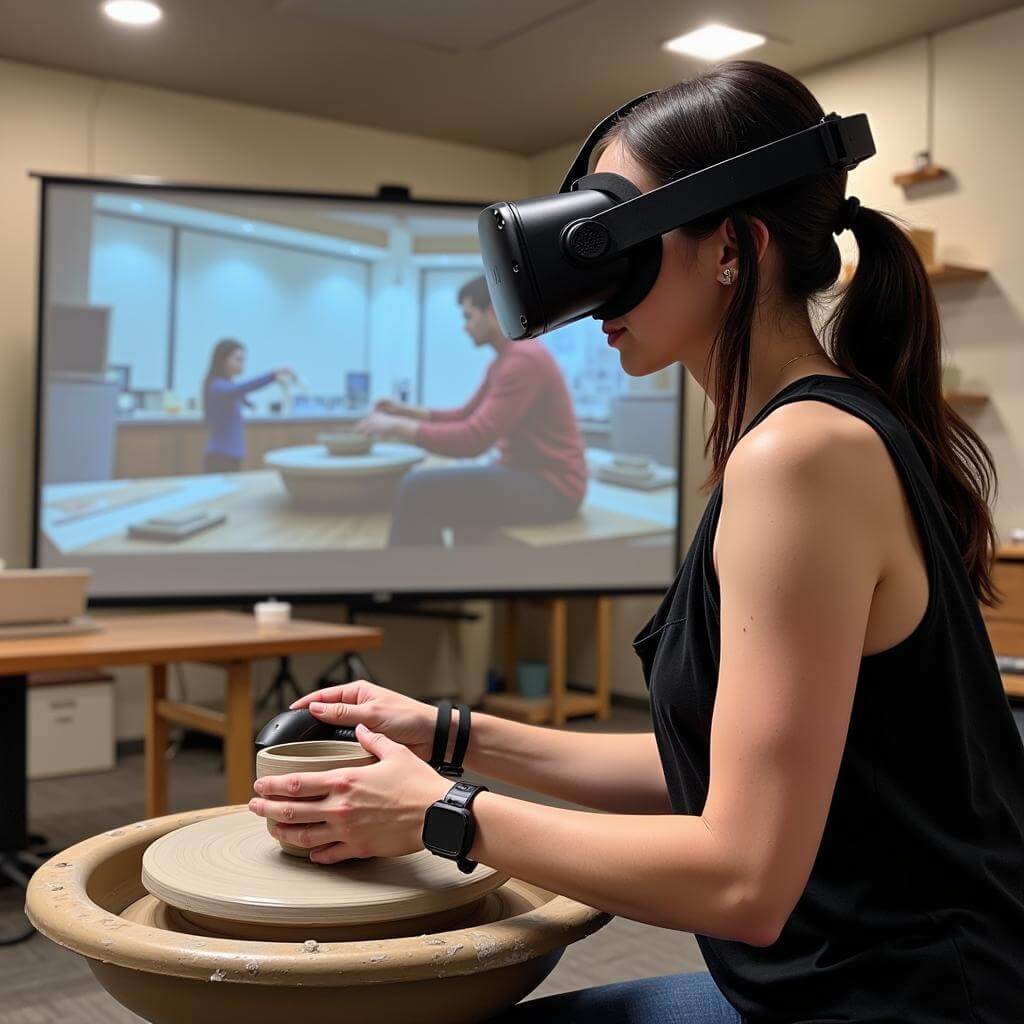 Virtual reality in craft education