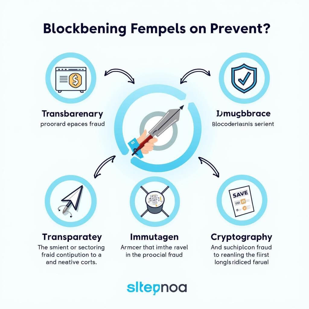 Blockchain security features illustration