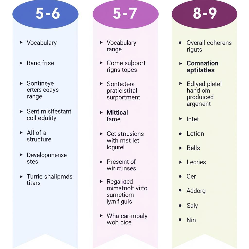 Comparison of IELTS essay quality across band scores
