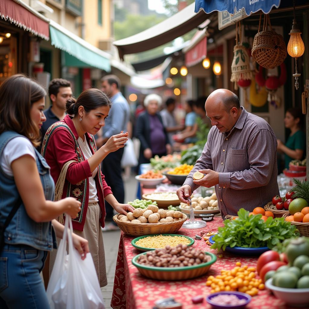 Day trippers boosting local economy at a market