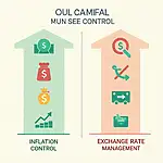 Inflation control versus exchange rate management