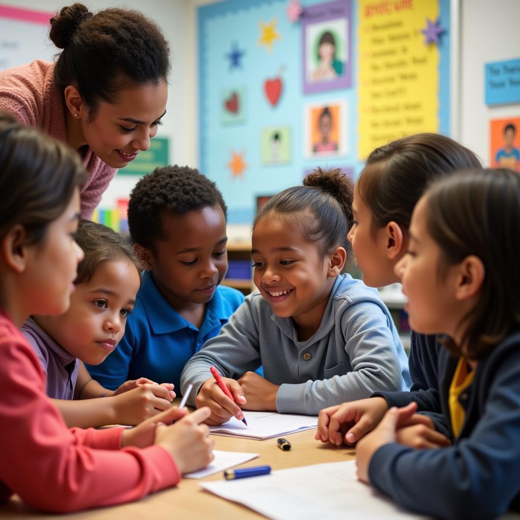 Students in a supportive and safe learning environment
