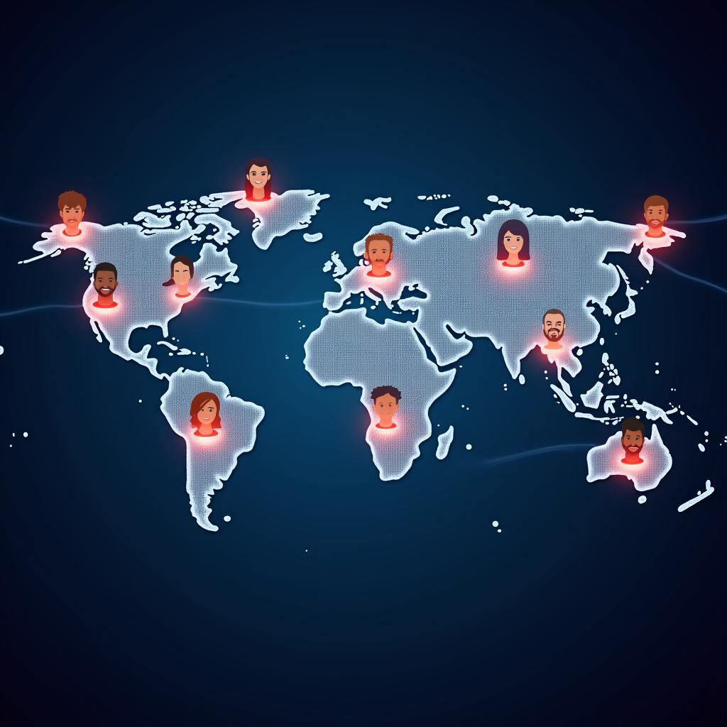 Social media connecting diverse individuals