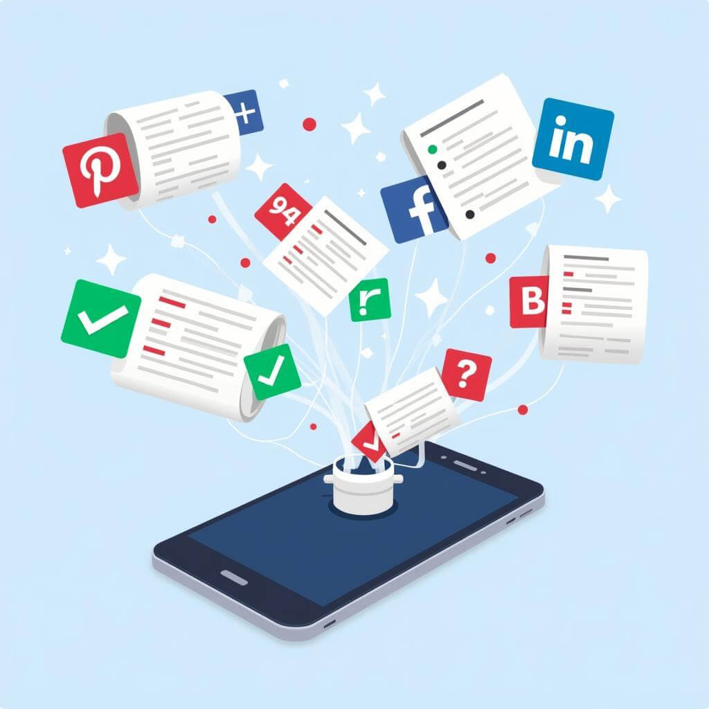 Social media's impact on news credibility illustrated