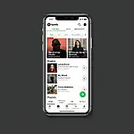Spotify app user interface on smartphone