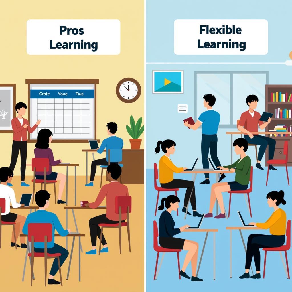 Structured vs Flexible Learning Schedules Comparison