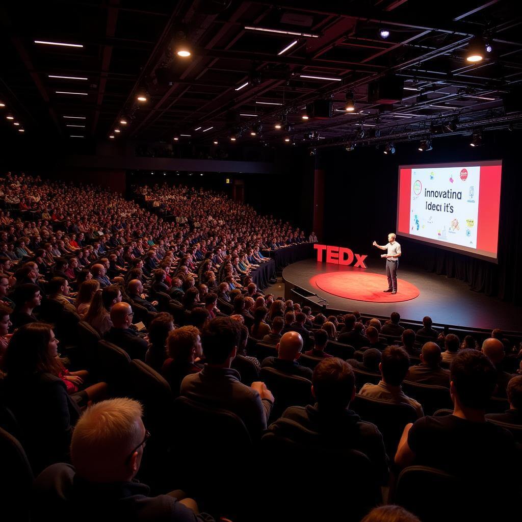 Audience engaged at TEDx conference