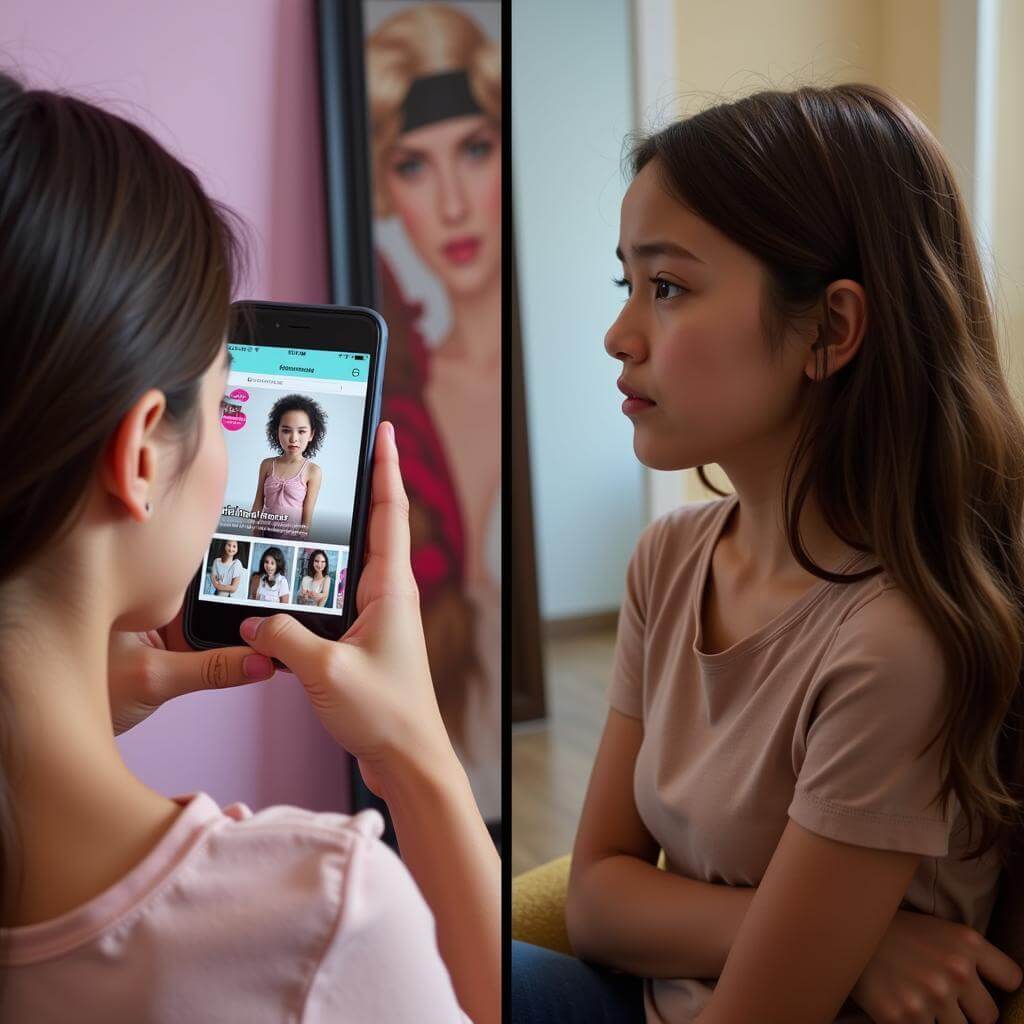Impact of advertising on teenage self-esteem