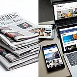 Traditional newspapers versus online platforms