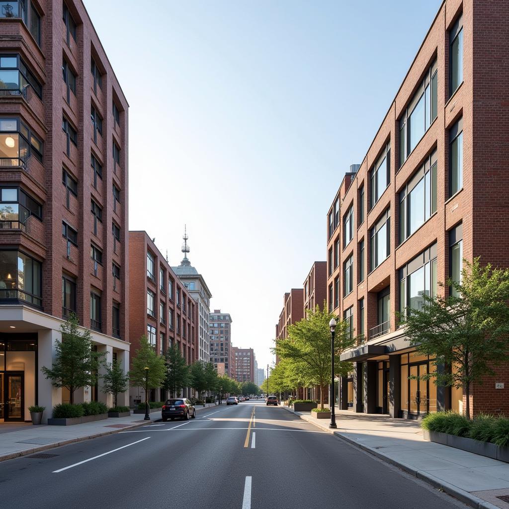 Urban development balancing old and new architecture