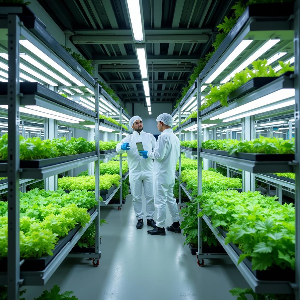 Vertical farming using modern technology