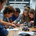 Young people preparing for an automated job market