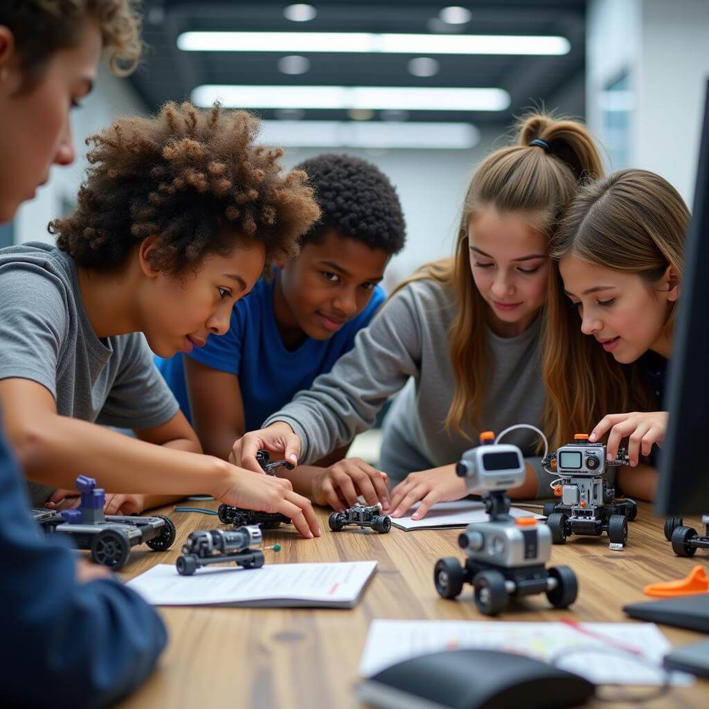 Young people preparing for an automated job market