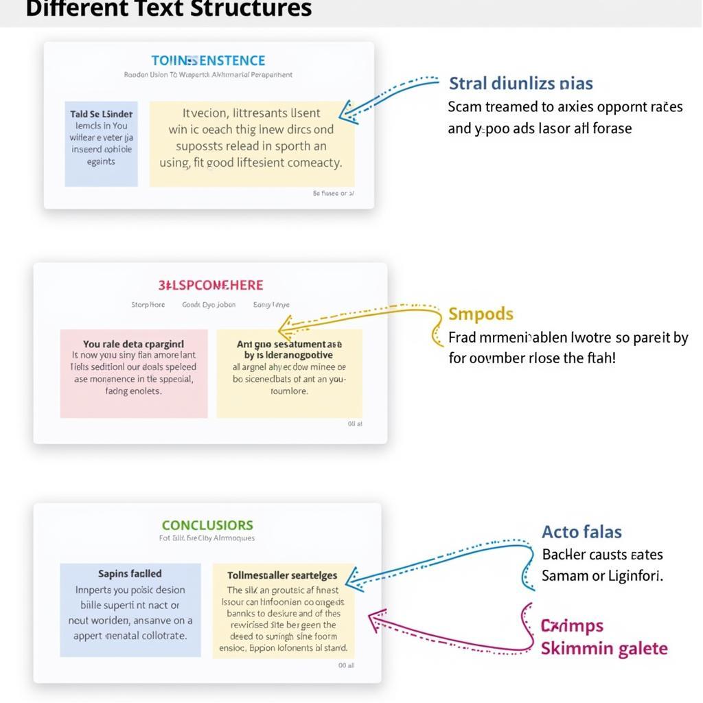 Advanced skimming strategies demonstrated with text structure analysis