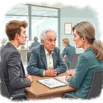 Age discrimination in job applications: Interview scene