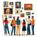 Art's role in shaping social and political discourse illustrated in IELTS writing task