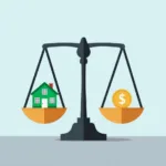 Visual representation of balance between individual freedom and government regulation