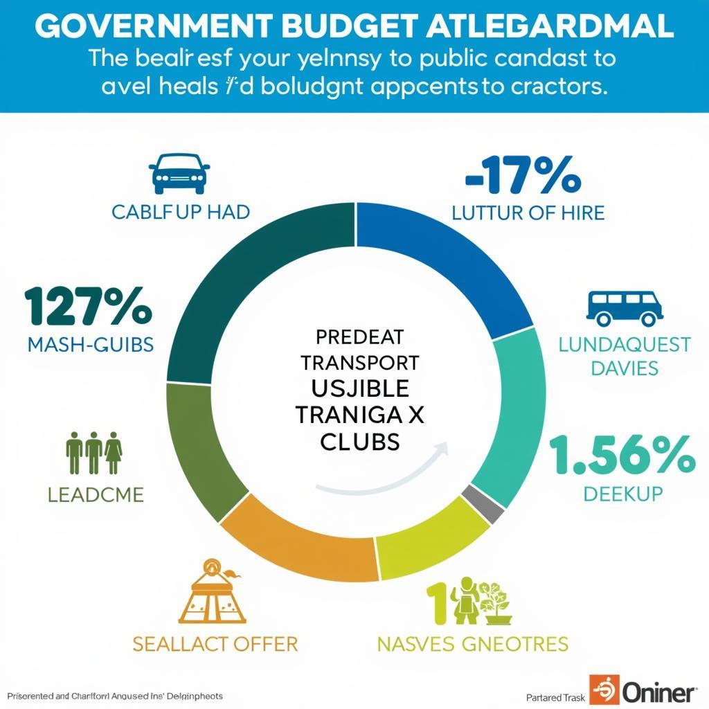Balanced government spending priorities illustration