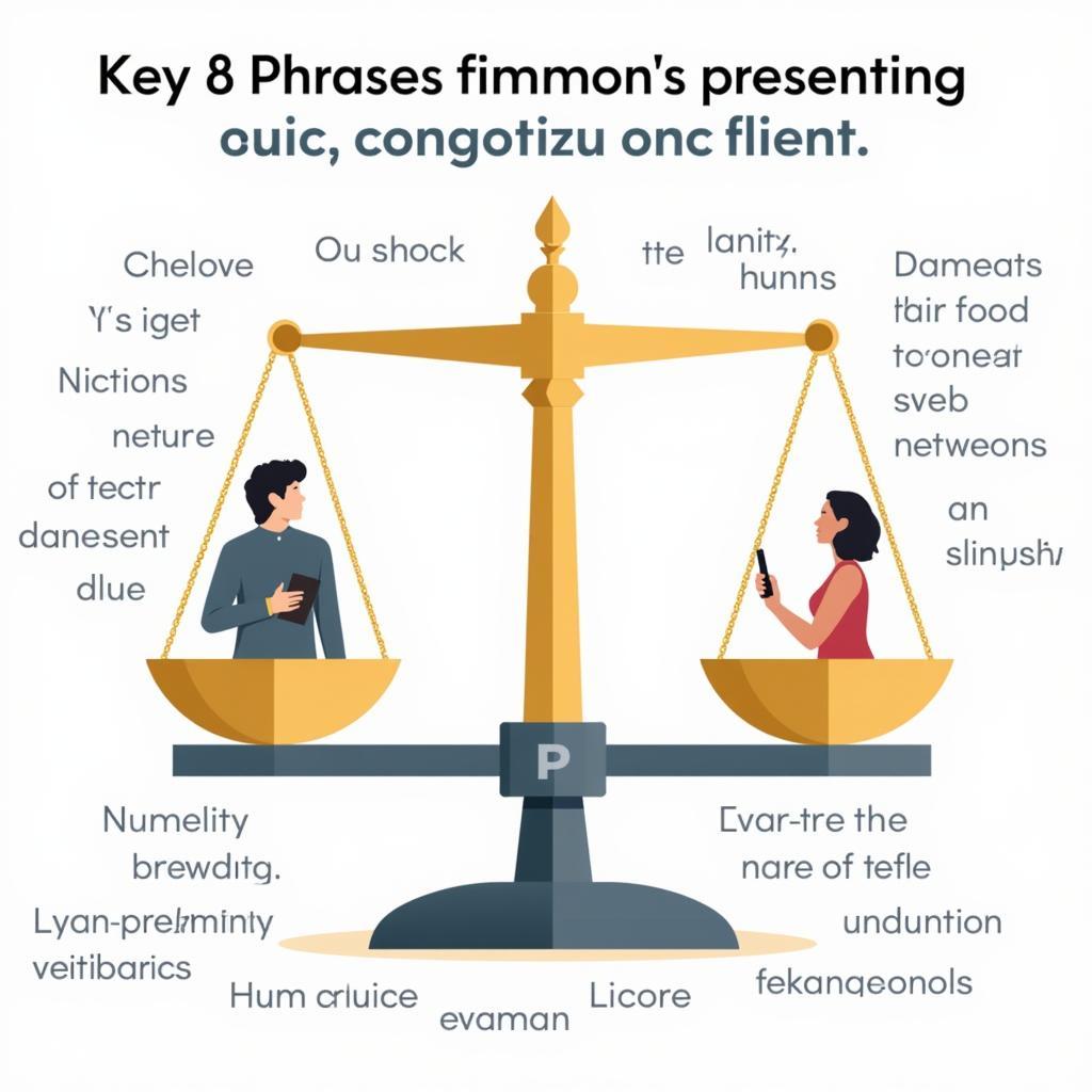 Techniques for presenting balanced viewpoints in IELTS tasks