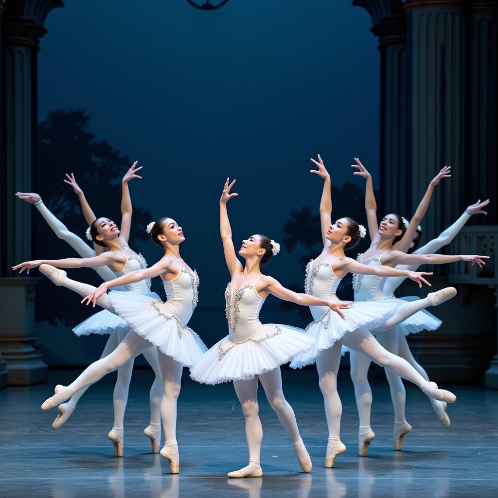 Professional ballet performance at prestigious venue