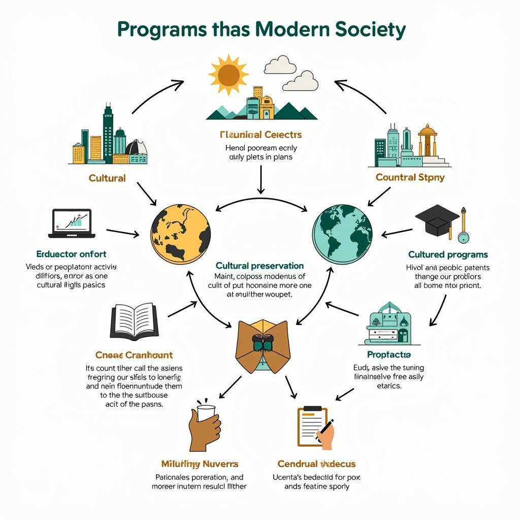 Comprehensive diagram of climate action cultural integration
