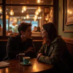 Two Friends Having Deep Conversation