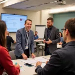 Interactive community health workshop showing direct engagement