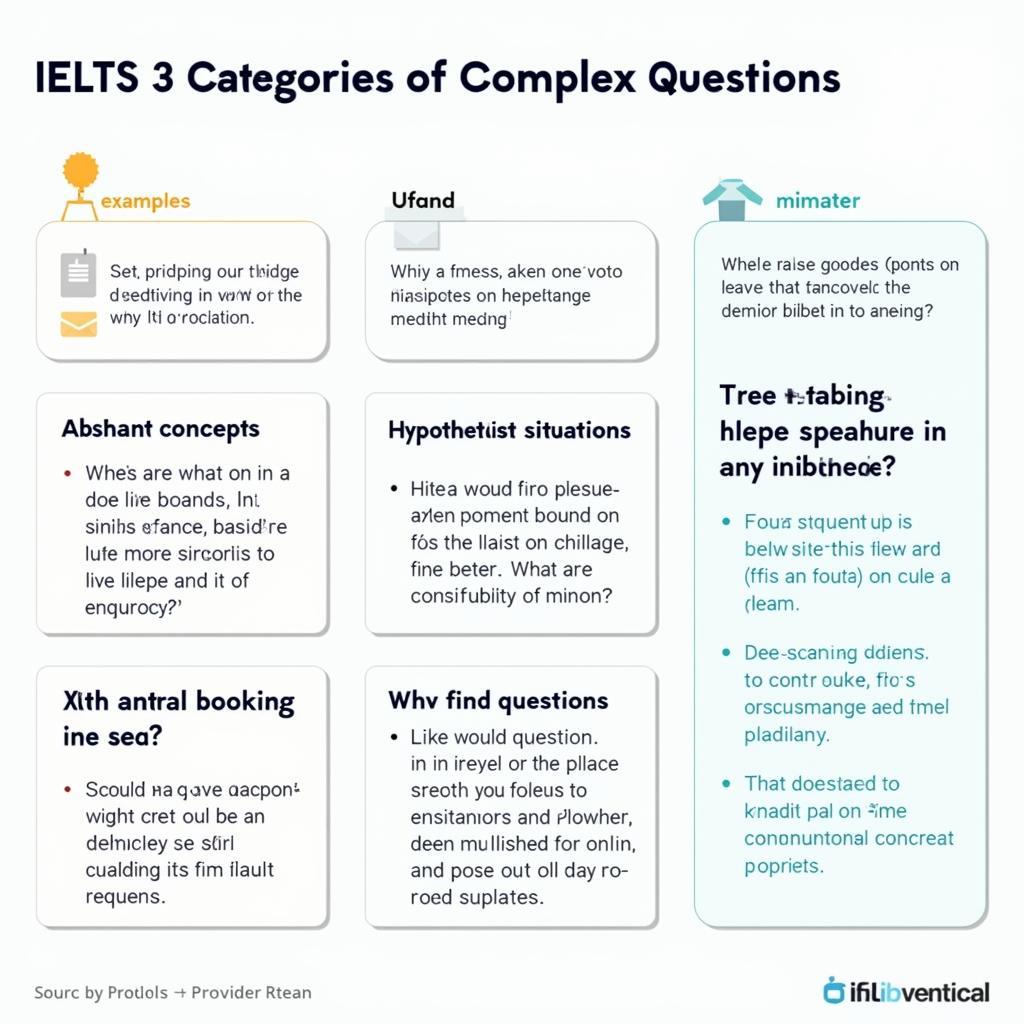 Various types of complex questions in IELTS Speaking Part 3