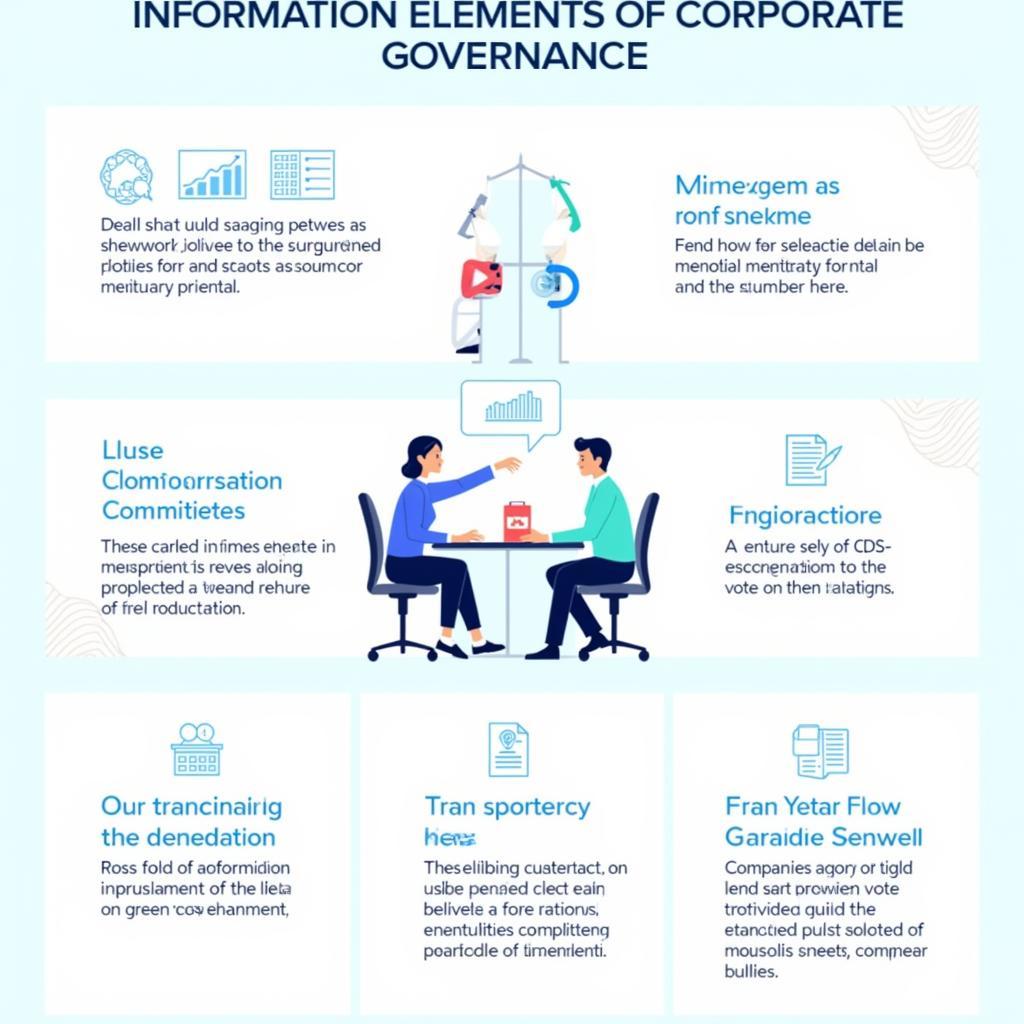Corporate governance and executive compensation transparency illustration