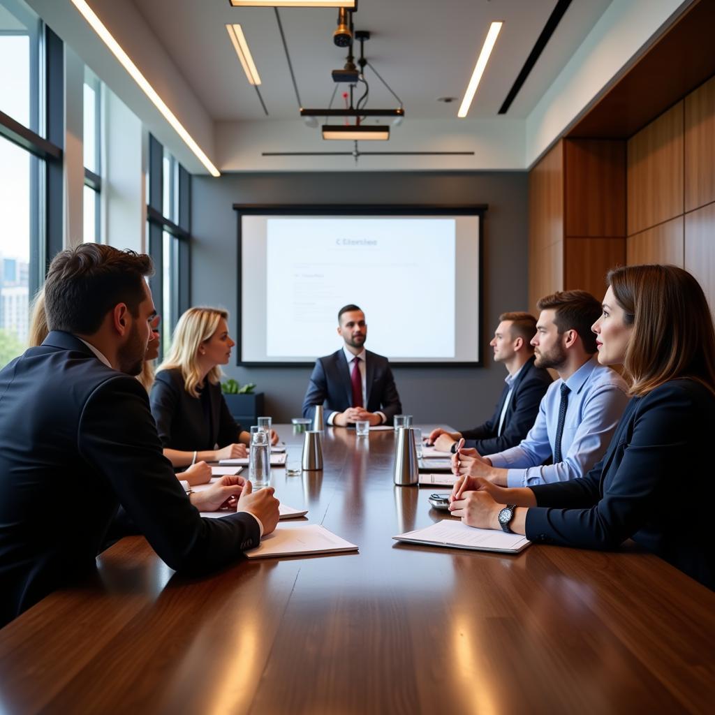 Government officials discussing data privacy regulations