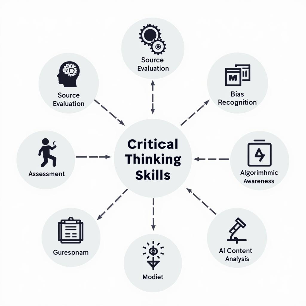 Digital Age Critical Thinking Skills Diagram